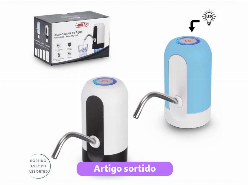 Dispensador Água Anilar Recarregável Cores Sortidas