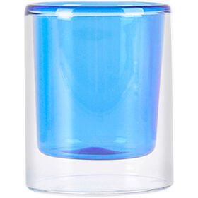 Copo Café 95 ml Duplo Azul Kasa