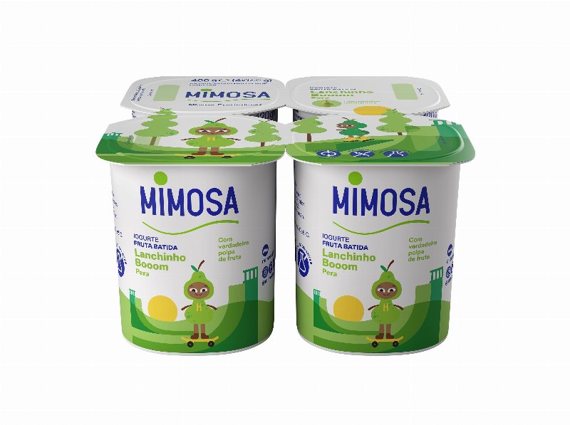Iogurte Mimosa Batido Polpa Pêra 4X120 g