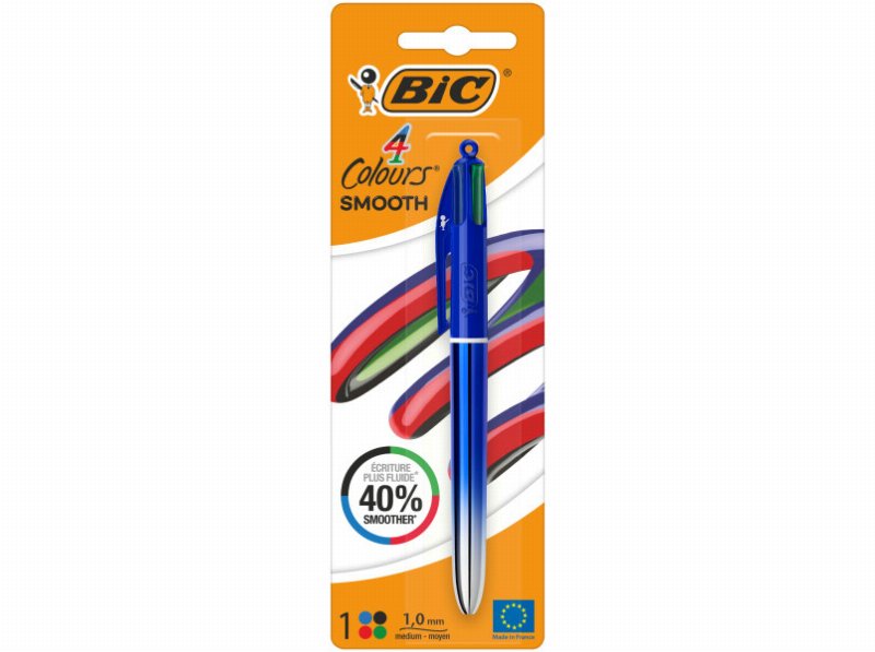 Esferográfica Retrátil Bic Smooth Gradient 4 Cores