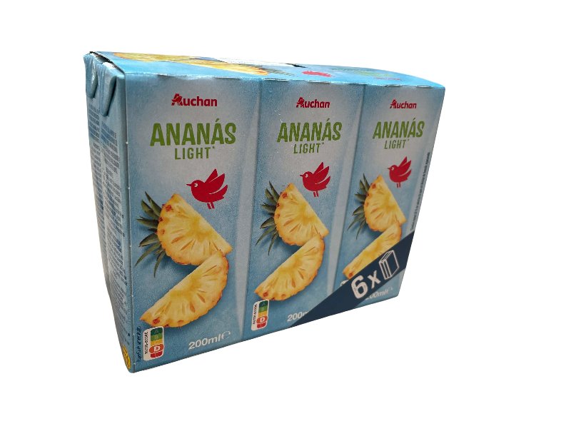 Néctar Auchan Ananás Light 6X200 ml