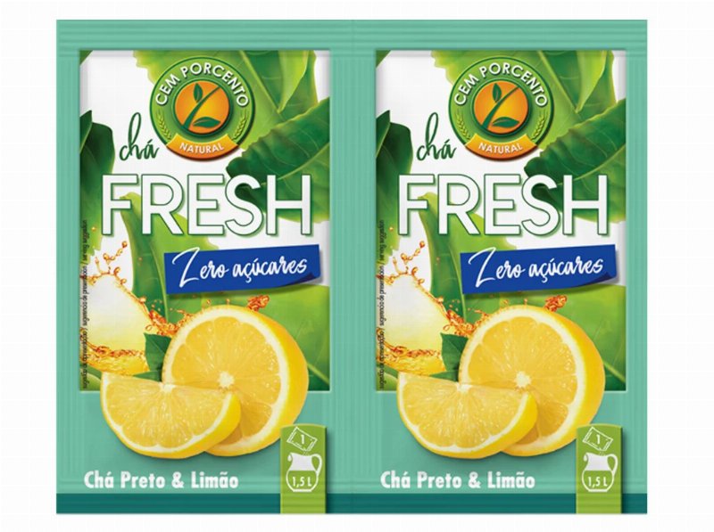 Chá Cem Porcento Fresh Limão Solúvel 2X9 g