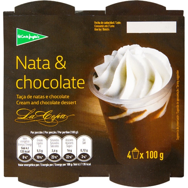 Taça De Natas E Chocolate Pack 4 100 g