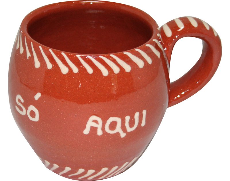 Caneca Soceramica Barro Pintado