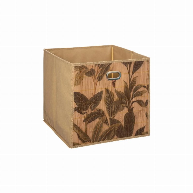 Hkh Cubo Arrumação Com Padrão Bambu