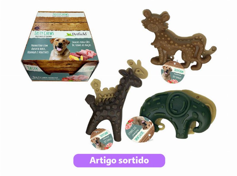 Snacks Para Cão Petfield Tasty Chew Jungle Diy Modelos Sortidos