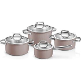 Trem Cozinha Delight 8 Peças Taupe Tescoma