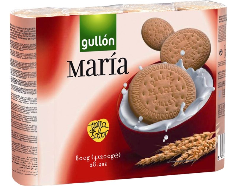 Bolacha Gullon Maria Leche 4X200 g