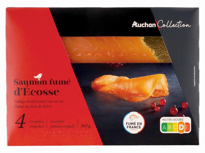 Salmão Fumado Escócia Auchan Collection 160 g