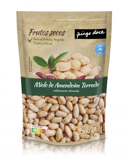 Miolo De Amendoim Torrado Sem Sal Pingo Doce 0.2Kg