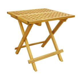 Mesa De Apoio Dobrável Madeira Acácia Kasa