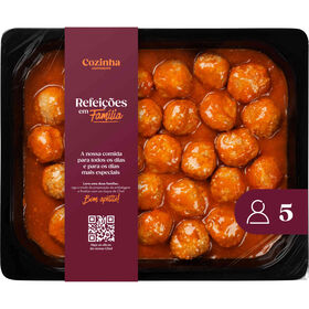 Almôndegas Com Molho De Tomate Para 5 Pessoas Cozinha Continente 1,5 kg