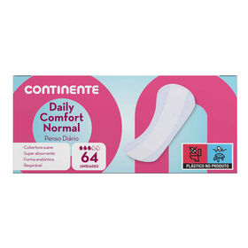 Pensos Diários Comfort Normal Continente 64 Un