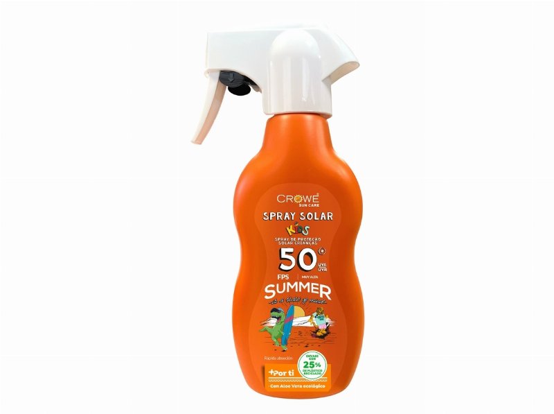 Spray Loção Solar Kids Crowe Aloe Vera/ Camomila Fp50 250 ml