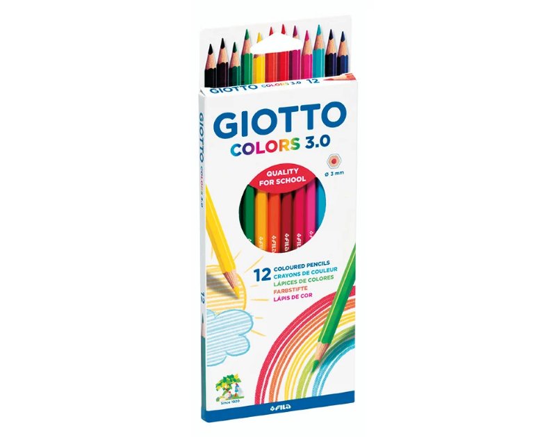 Lápis De Cor Giotto Colors 3.0 Caixa 12 Unidades