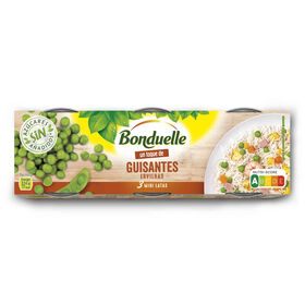Ervilhas Lata Sem Glúten Bonduelle 3 X 75 gr (Peso Escorrido 3 X 65 gr)