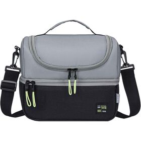 Saco Térmico 15X21X26Cm Cinza E Preto Long Week Kasa