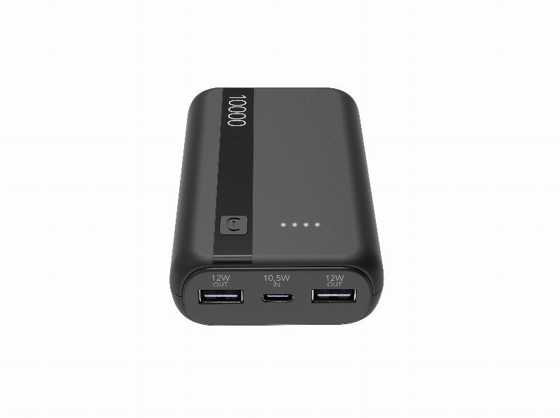 Powerbank Cellularline Entry Preto 10000 Mah