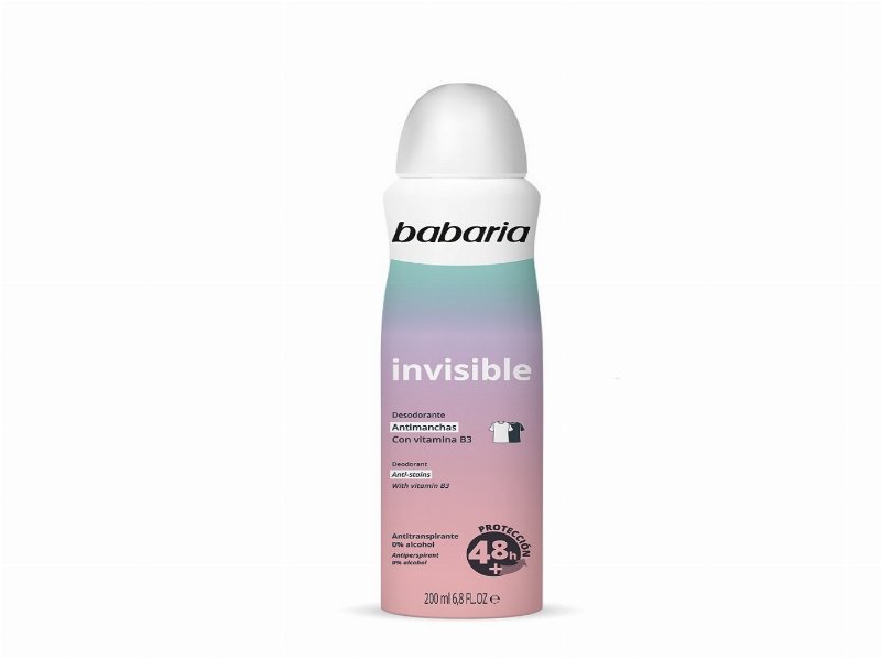 Desodorizante Spray Invisível Babaria 200 ml.