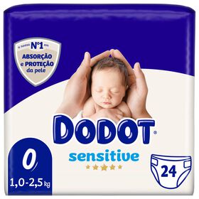 Fraldas Sensitive < 3 kg T0 Dodot 24 Un
