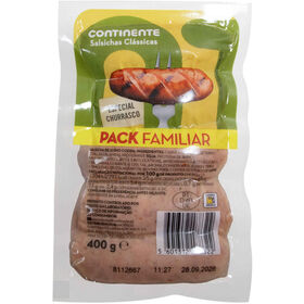 Salsicha De Churrasco Pack Familiar Continente  400 g