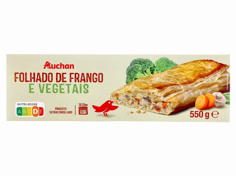 Folhado Auchan Frango E Vegetais 550 g