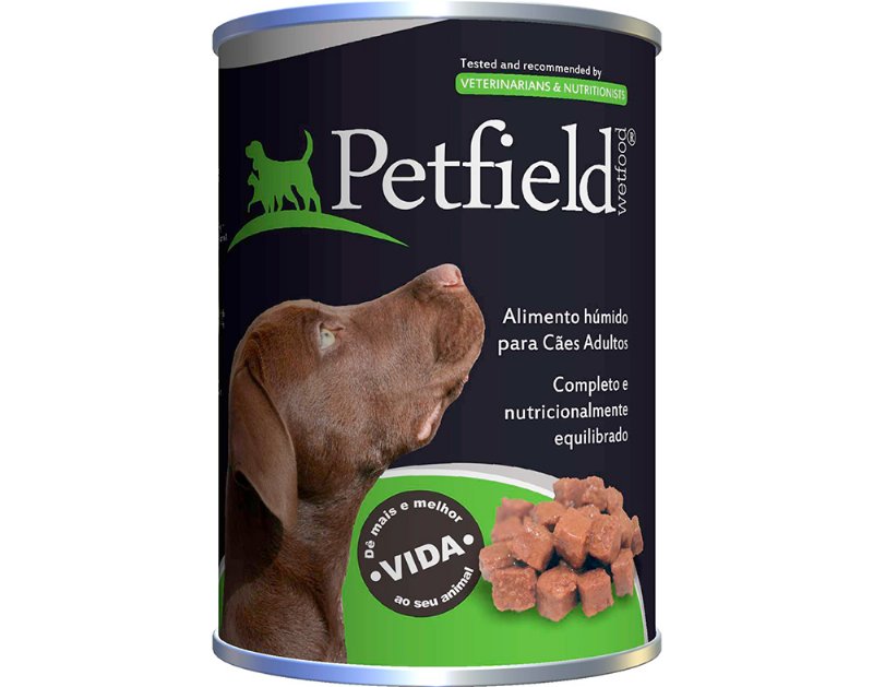 Comida Húmida Para Cão Petfield Com Carne E Vegetais 410 g
