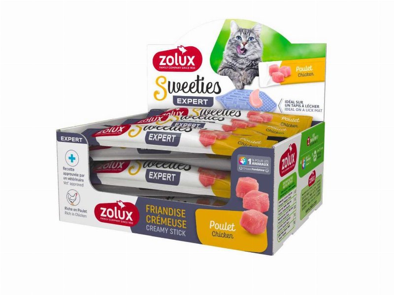 Snack Líquido Para Gato Zolux Sweeties Frango 14 g