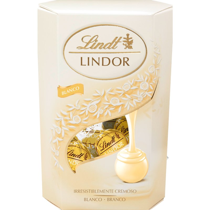 Bombons Chocolate Branco Lindor Cornet 200 g