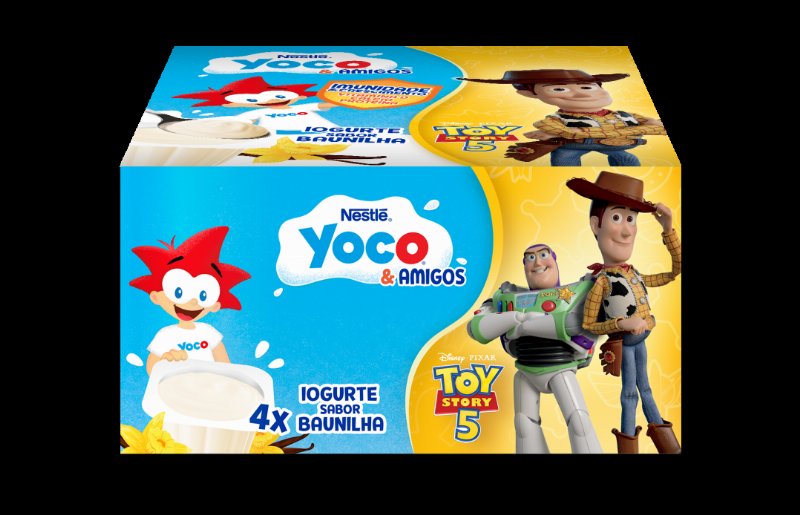 Iogurte Queijinho De Baunilha Pack 4 Yoco Suissinho 0.4Kg
