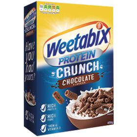 Cereais Proteína Crunch Chocolate Weetabix 450 gr