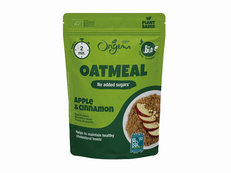 Papas De Aveia Origens Bio Maçã E Canela 300 g