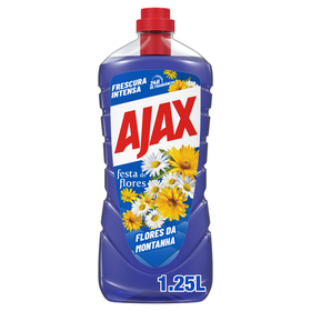 Lava Tudo Perfumado Flores Da Montanha Ajax 1,25 Lt