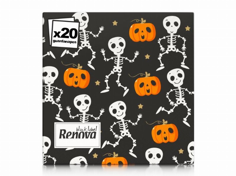 Guardanapo Halloween Renova Folha Tripla 20 Unidades 33X33Cm