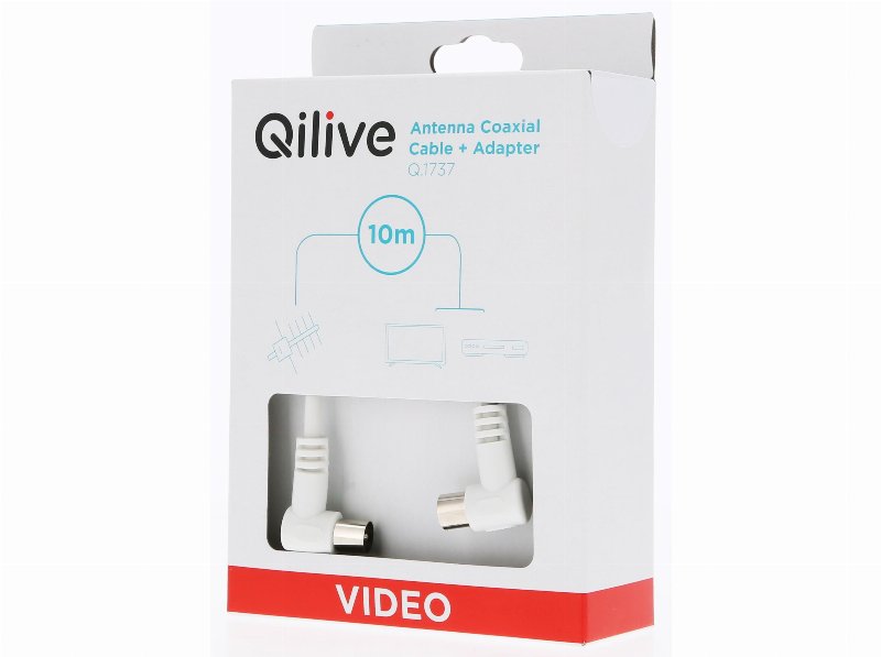 Cabo Antena M-F Qilive G4217942 Branco 10Mt
