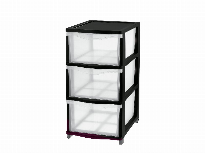 Módulo Arrumação Polegar 3 Gavetas 26.8X63X37Cm
