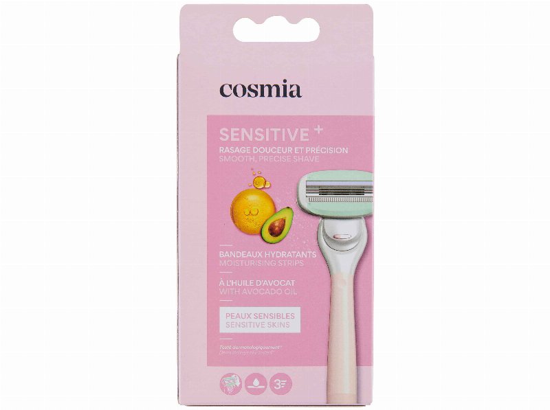 Máquina Depilatória Cosmia Pele Sensível 3Lâminas 1Un