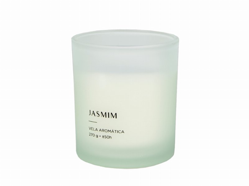 Vela Em Copo Vidro Manulena Jasmin 270 g