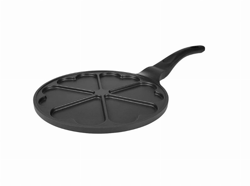 Crepeira Ferro Fundido Actuel 6 Crepes Coração