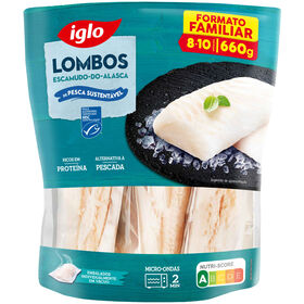 Lombos Escamudo-Do-Alasca Congelado Iglo 660 gr