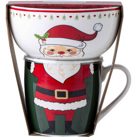 Conjunto Caneca E Taça Pai Natal Kasa