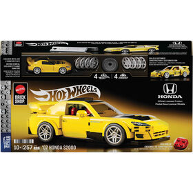 Hot Wheels - Kit De Construção '07 Honda S2000 257 Peças