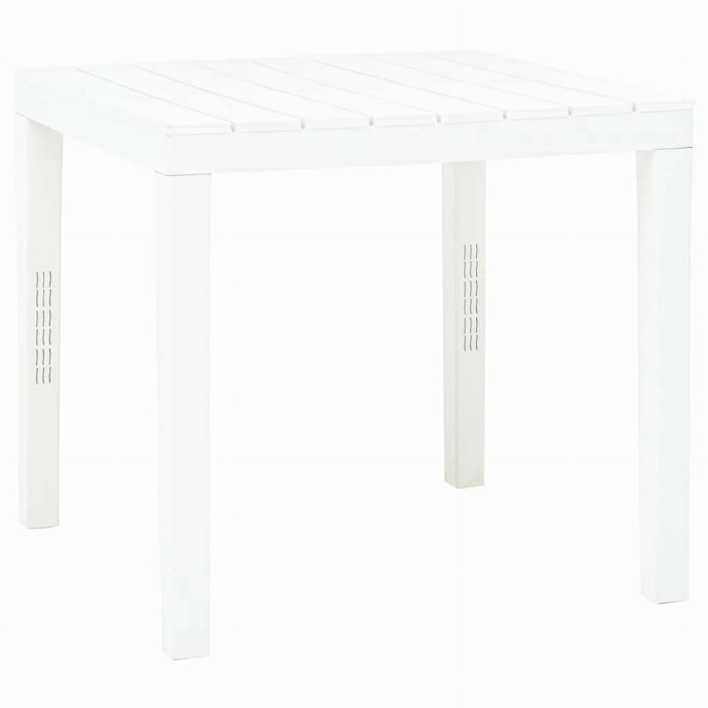 Hkh Mesa De Jardim 78X78X72 Cm Plástico - Branco