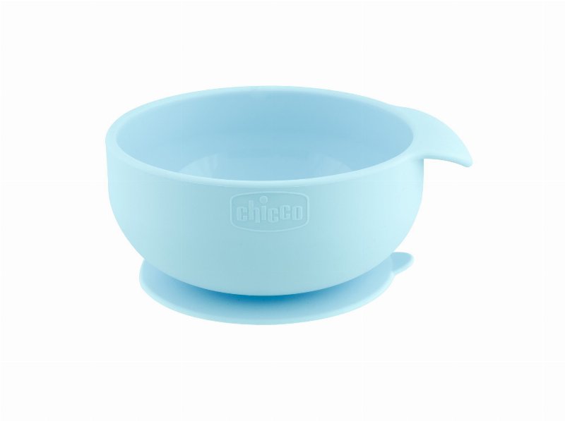 Tigela Chicco Silicone Azul