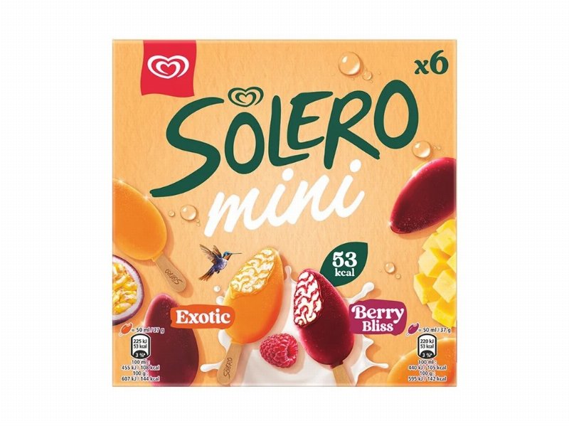 Gelado Solero Mini Exotic & Red Berry 6X50 ml