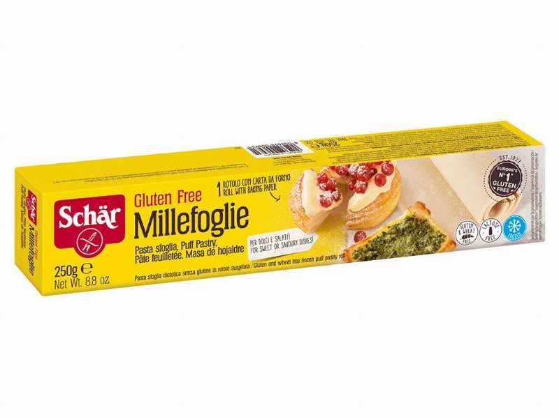 Massa Schar Folhada Sem Glúten Congelada 250 g