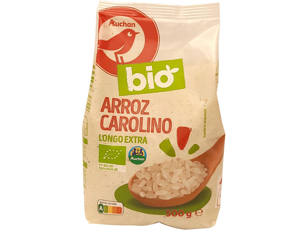 Arroz Carolino Auchan Bio extra longo 500g