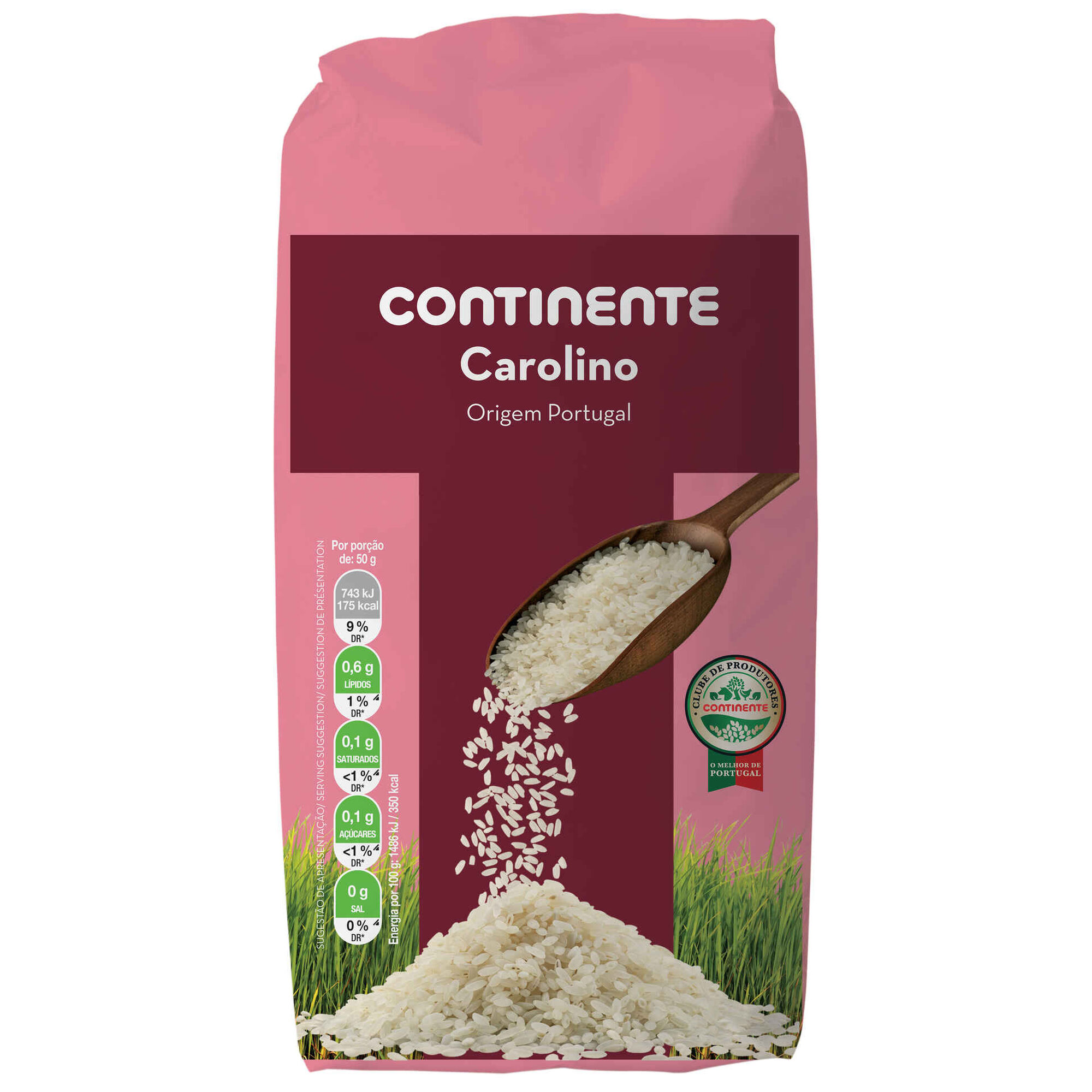 Arroz Carolino Continente 1kg
