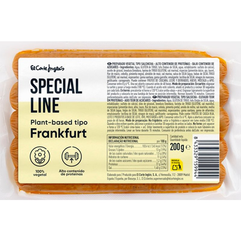 Salsichas Tipo Frankfurt 200 g