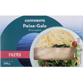 Filetes De Peixe Galo Ultracongelado Continente 250 gr